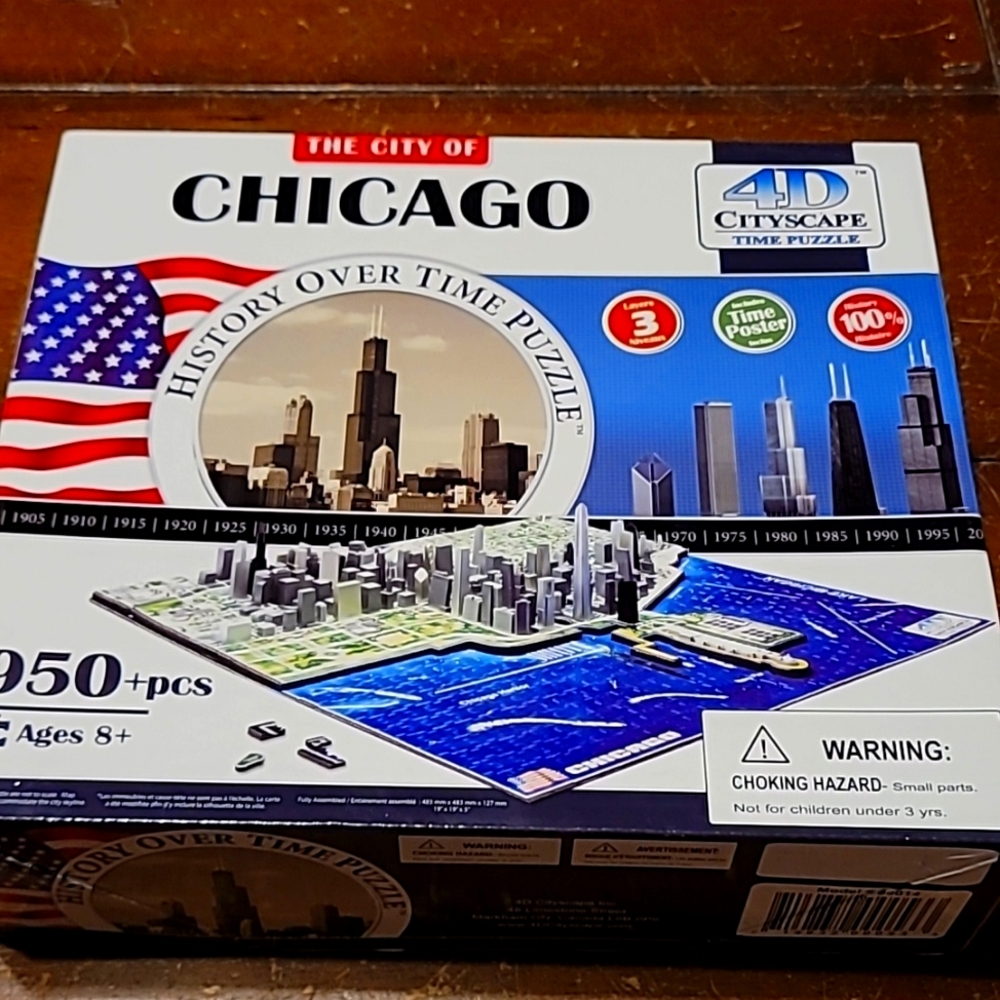 4D Cityscape Time Puzzle Chicago 950 pieces